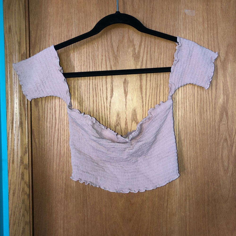 Off the shoulder crop top